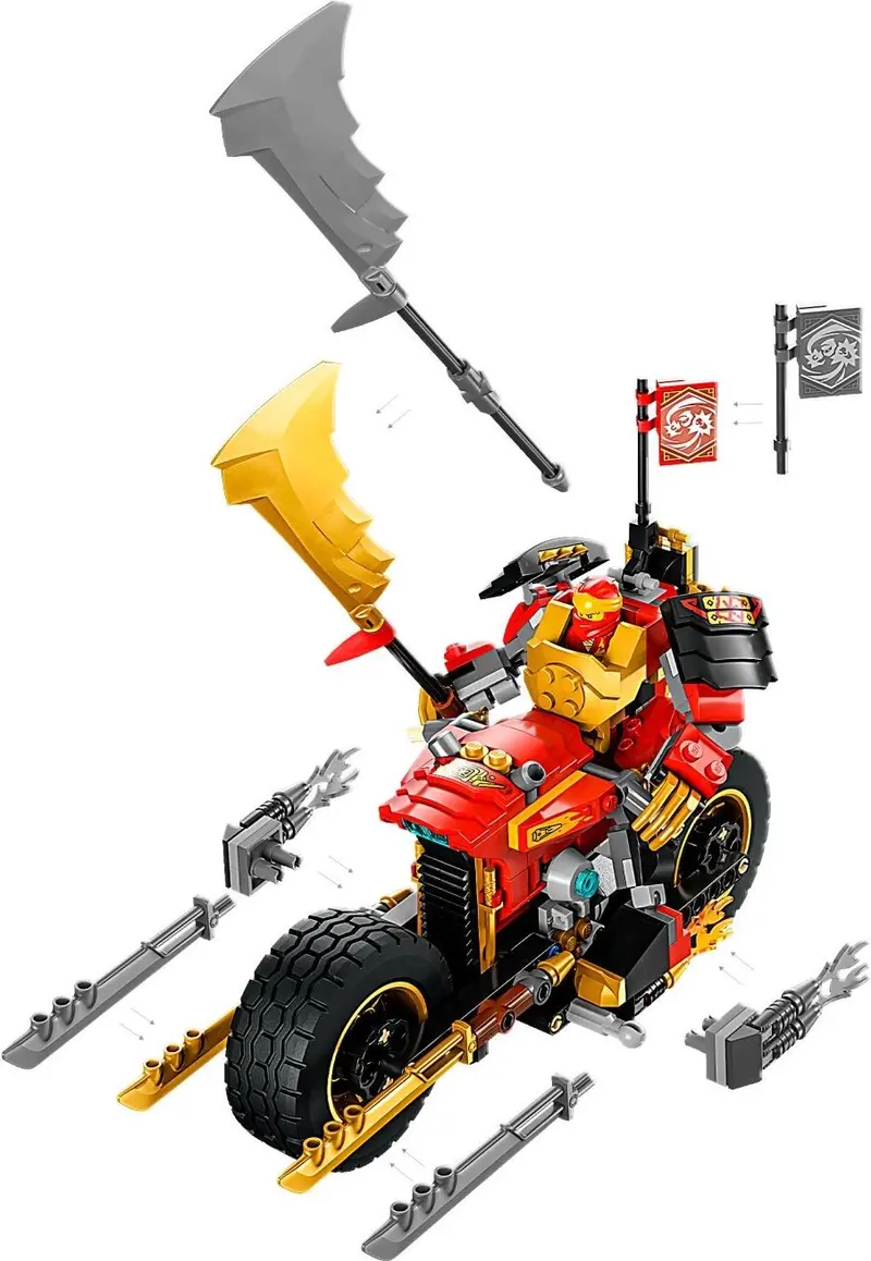 LEGO Ninjago 71783 Kai's Mech Rider EVO set, image 4