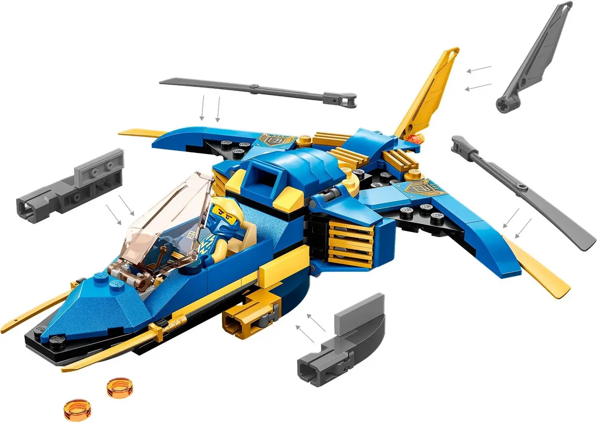 LEGO Ninjago 71784 Jay's Lightning Jet EVO set, image 4