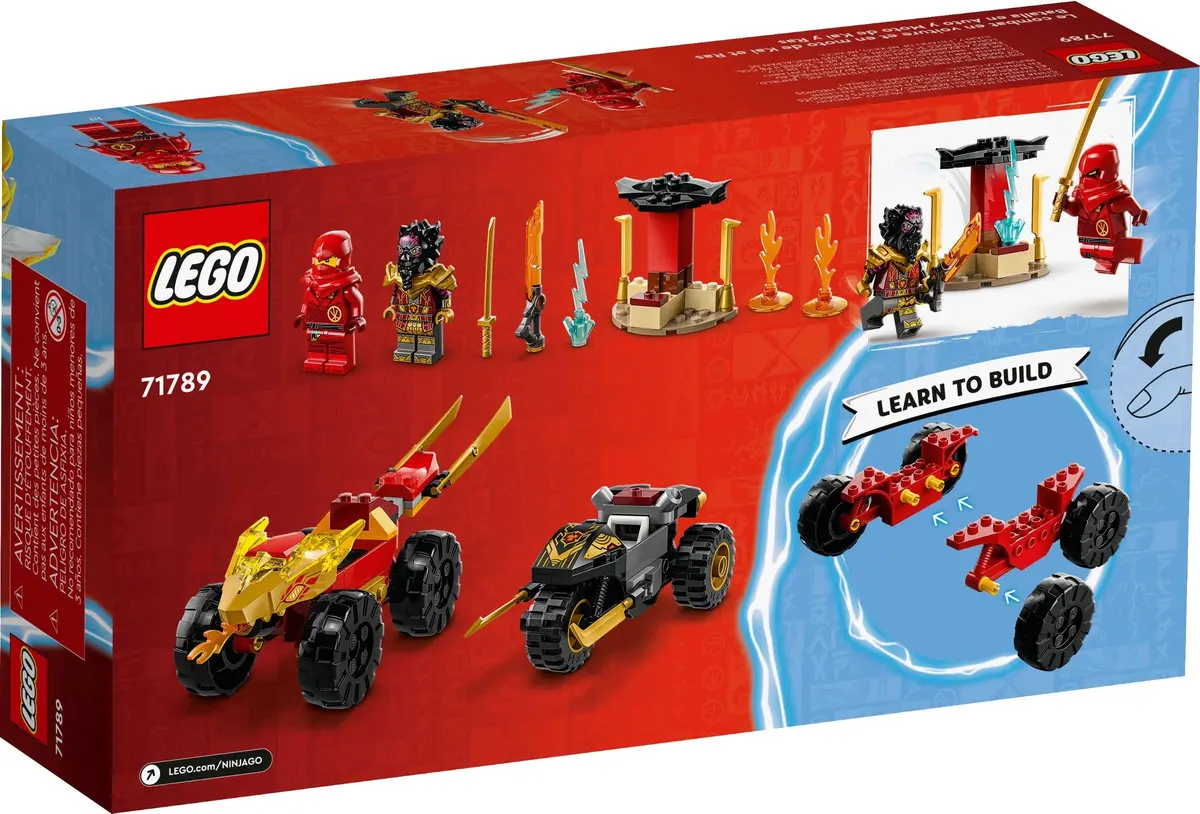 LEGO Ninjago 71789 Kai and Ras's Car and Bike Battle set, image 6