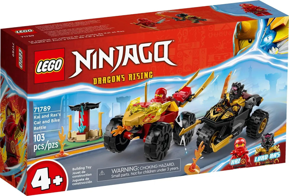 LEGO Ninjago 71789 Kai and Ras's Car and Bike Battle set, image 2