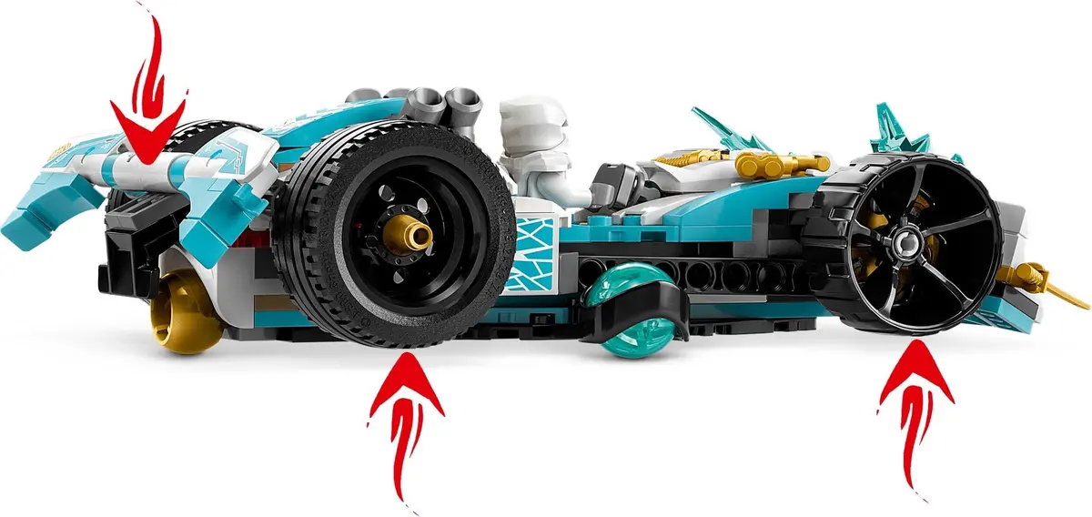 LEGO Ninjago 71791 Zane's Dragon Power Spinjitzu Race Car set, image 4