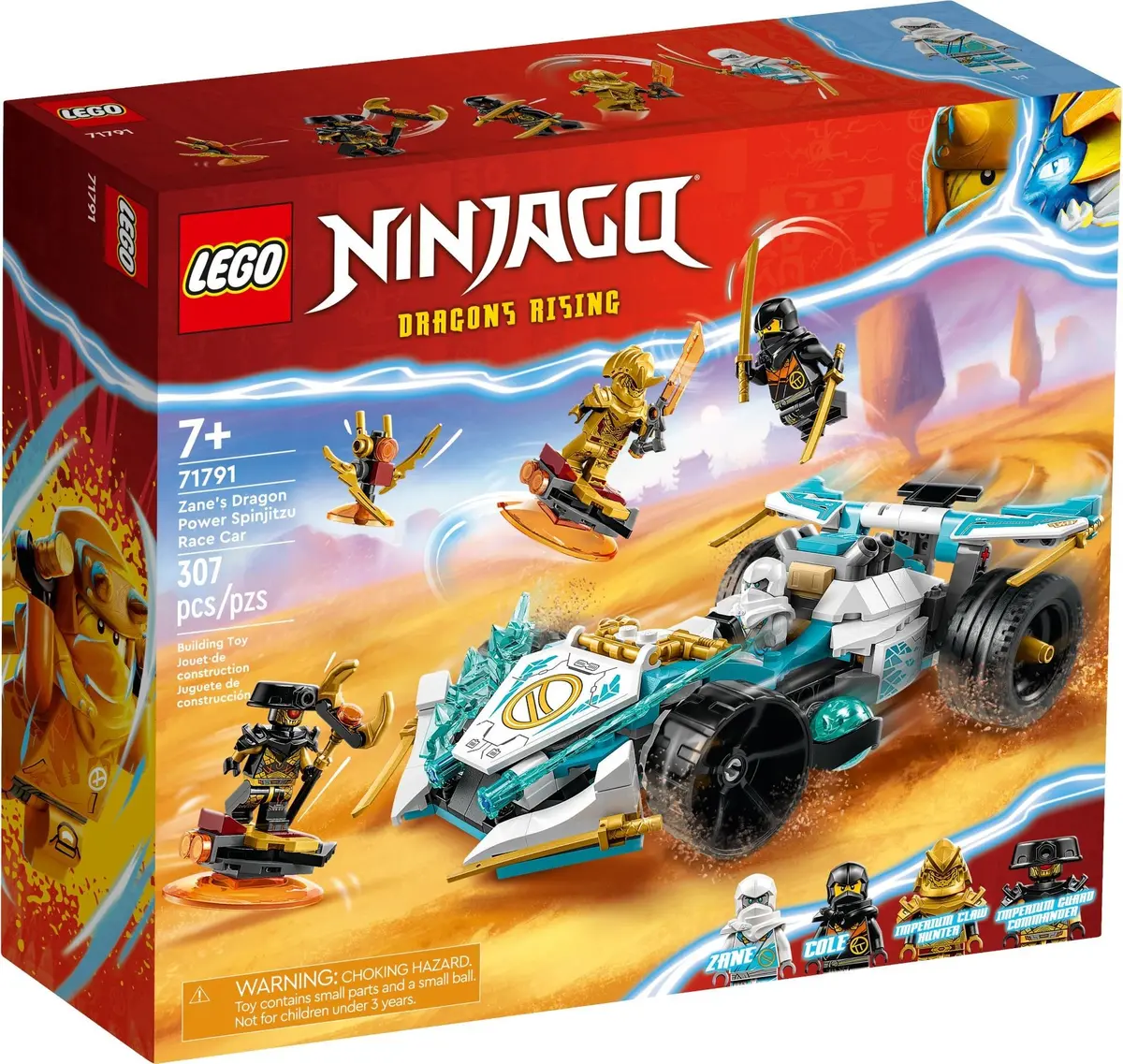 LEGO Ninjago 71791 Zane's Dragon Power Spinjitzu Race Car set, image 2