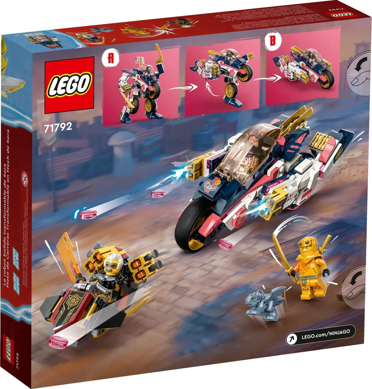 LEGO Ninjago 71792 Sora's Transforming Mech Bike Racer set, image 8