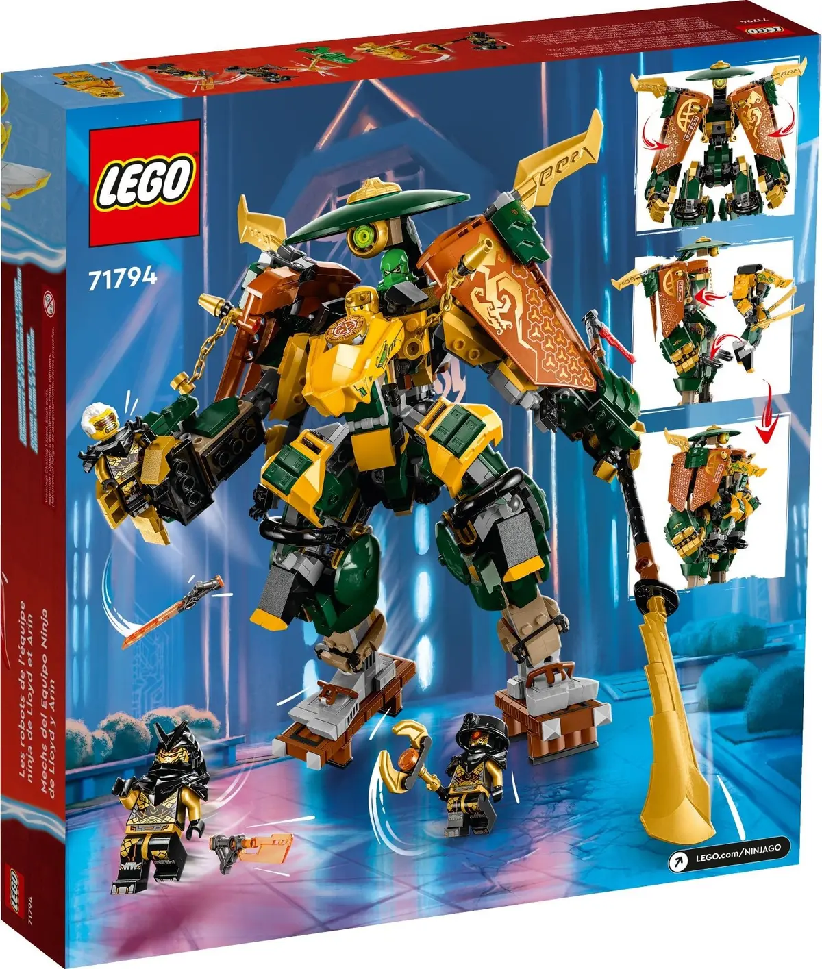 LEGO Ninjago 71794 Lloyd and Arin's Ninja Team Mechs set, image 7