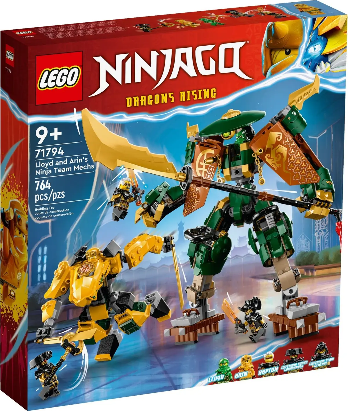 LEGO Ninjago 71794 Lloyd and Arin's Ninja Team Mechs set, image 2