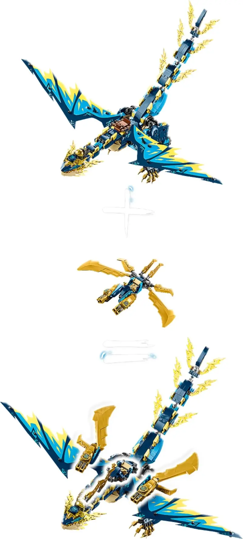 LEGO Ninjago 71796 Elemental Dragon vs. The Empress Mech set, image 4