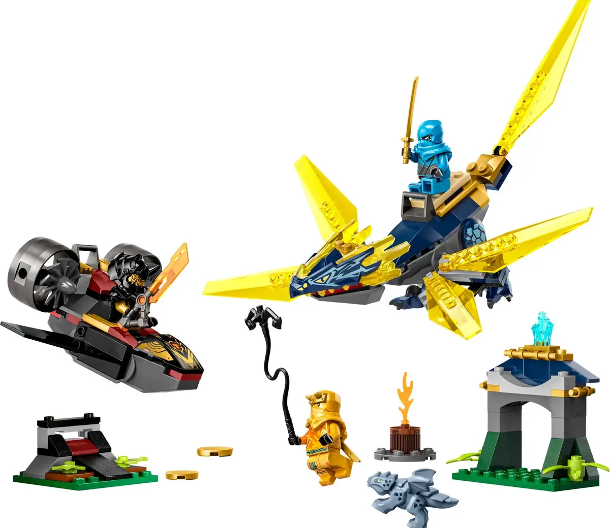 LEGO Ninjago 71798 Nya and Arin's Baby Dragon Battle set