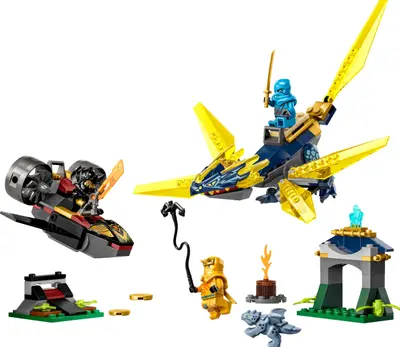 LEGO Ninjago 71798 Nya and Arin's Baby Dragon Battle set