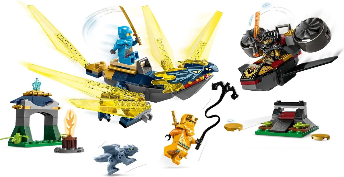 LEGO Ninjago 71798 Nya and Arin's Baby Dragon Battle set, image 3
