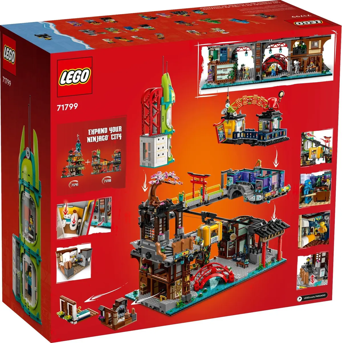 LEGO Ninjago 71799 NINJAGO City Markets set, image 3
