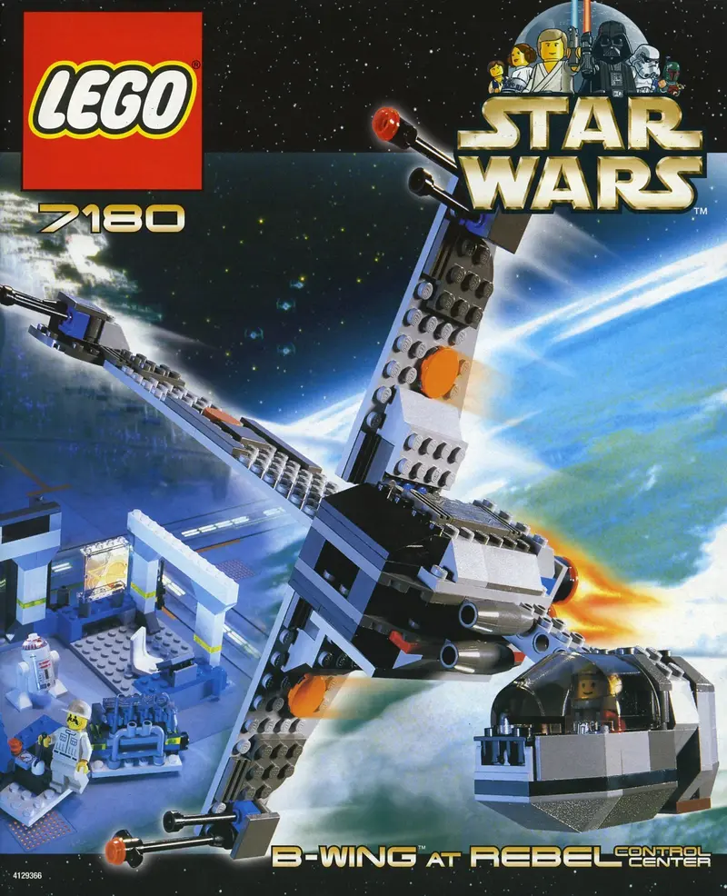 LEGO Star Wars 7180 B-wing at Rebel Control Centre set