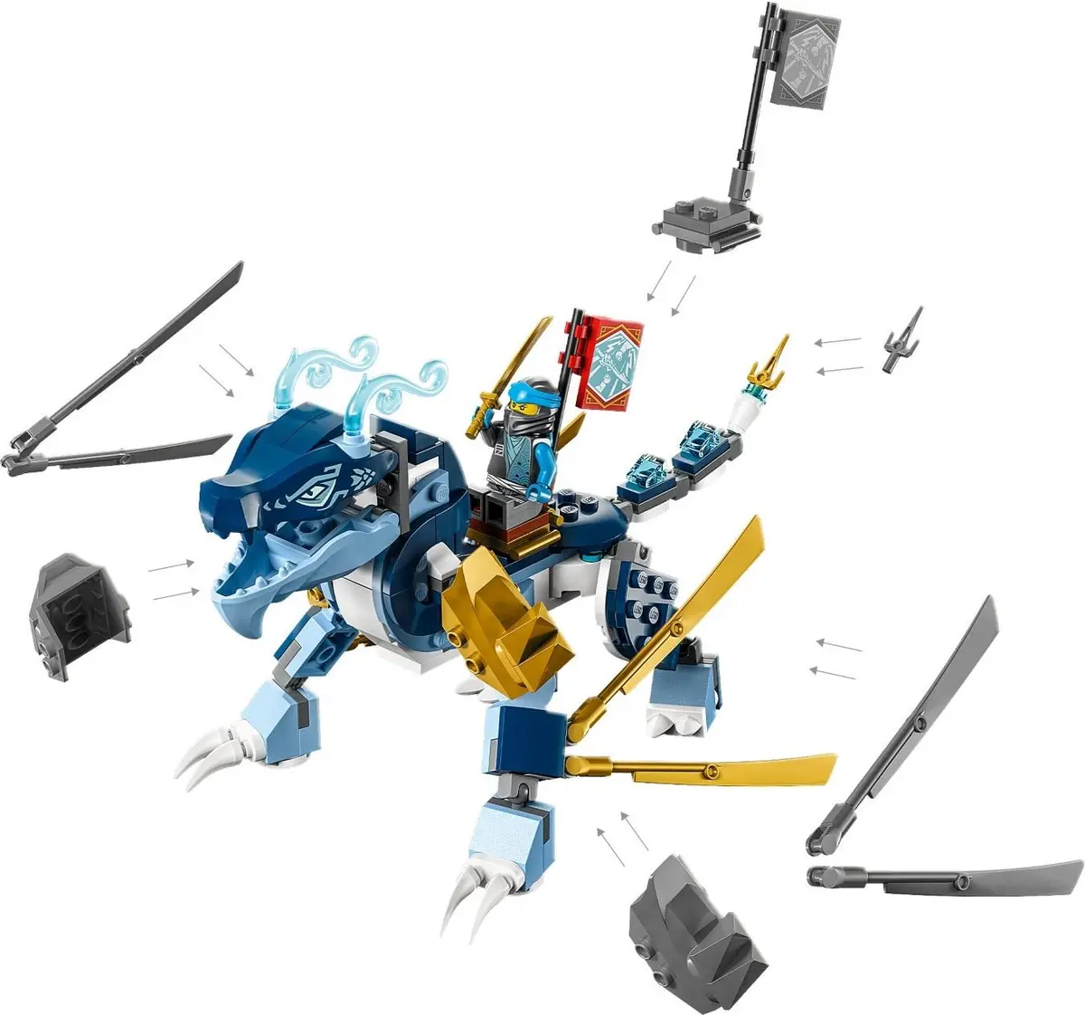 LEGO Ninjago 71800 Nya's Water Dragon EVO set, image 4