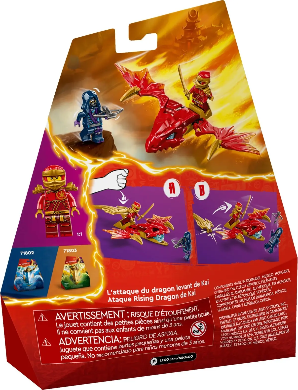 LEGO Ninjago 71801 Kai's Rising Dragon Strike set, image 4