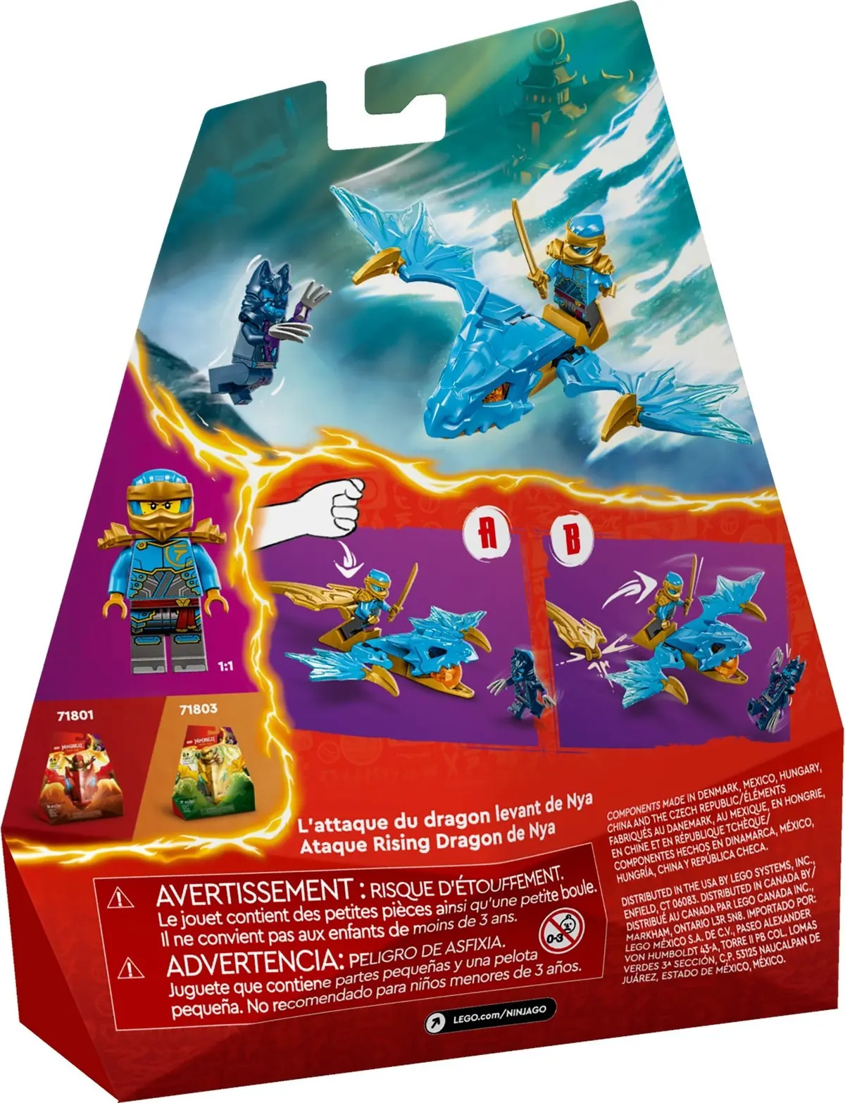 LEGO Ninjago 71802 Nya's Rising Dragon Strike set, image 4