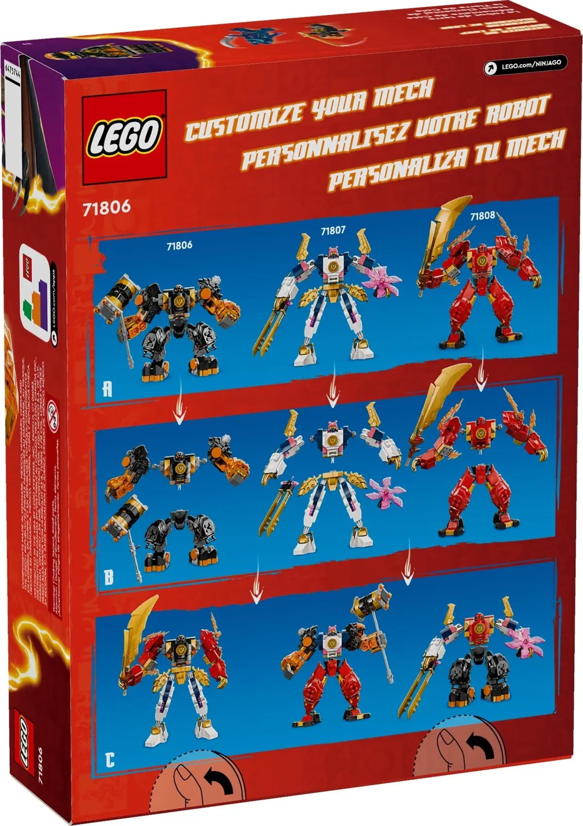 LEGO Ninjago 71806 Cole's Elemental Earth Mech set, image 4