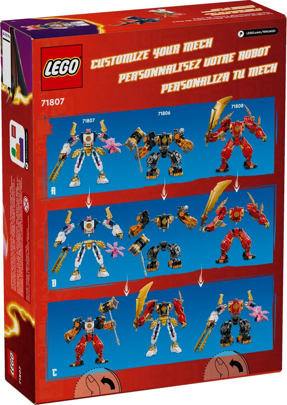 LEGO Ninjago 71807 Sora's Elemental Tech Mech set, image 4