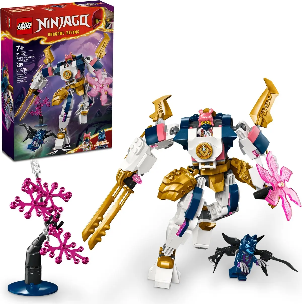 LEGO Ninjago 71807 Sora's Elemental Tech Mech set, image 2
