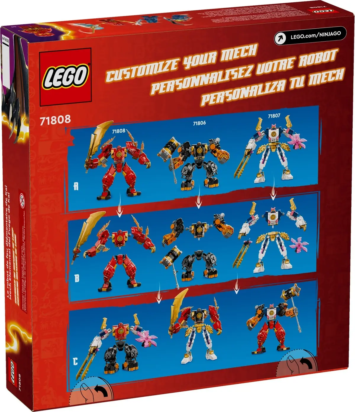 LEGO Ninjago 71808 Kai's Elemental Fire Mech set, image 4