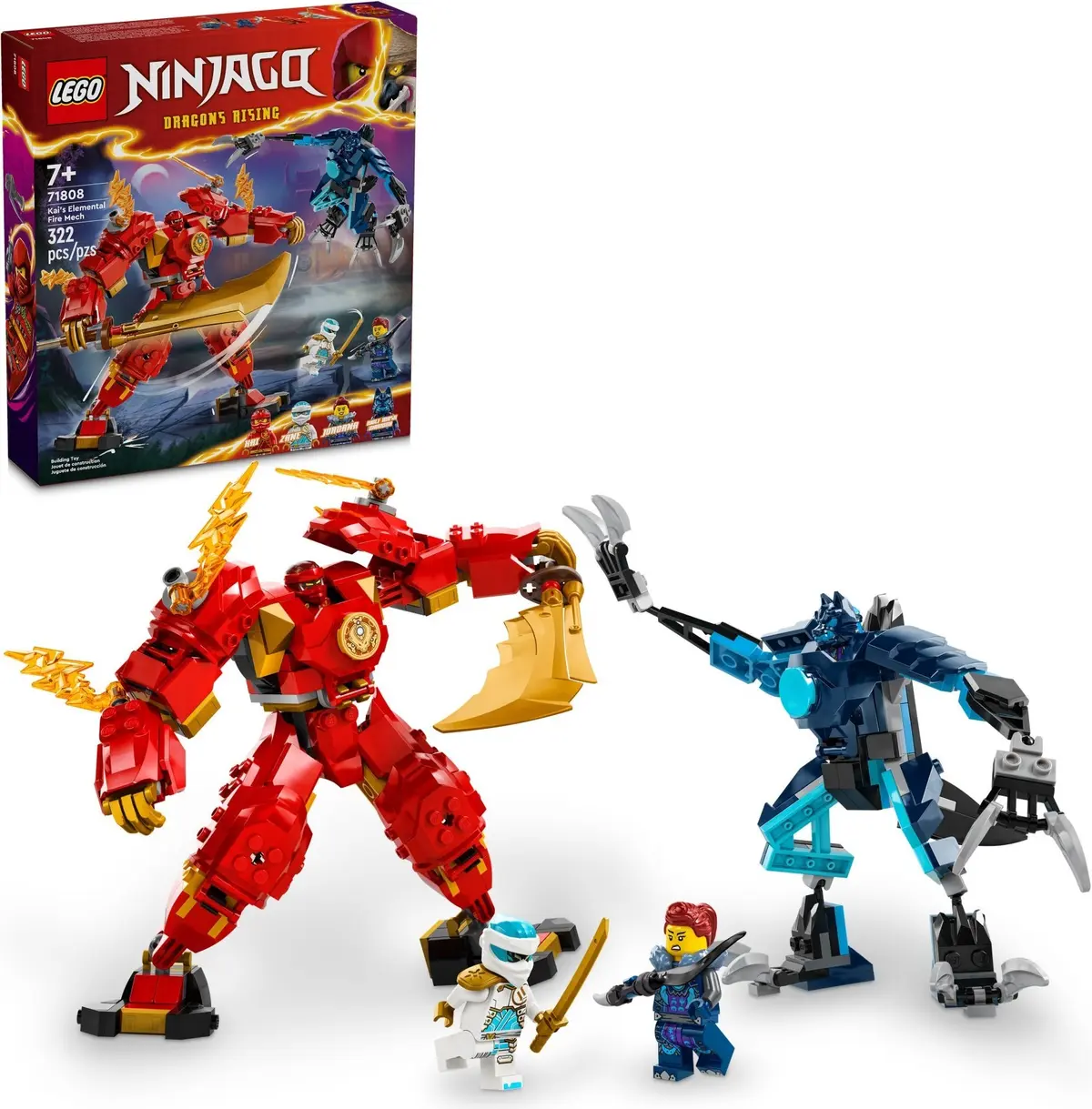 LEGO Ninjago 71808 Kai's Elemental Fire Mech set, image 2