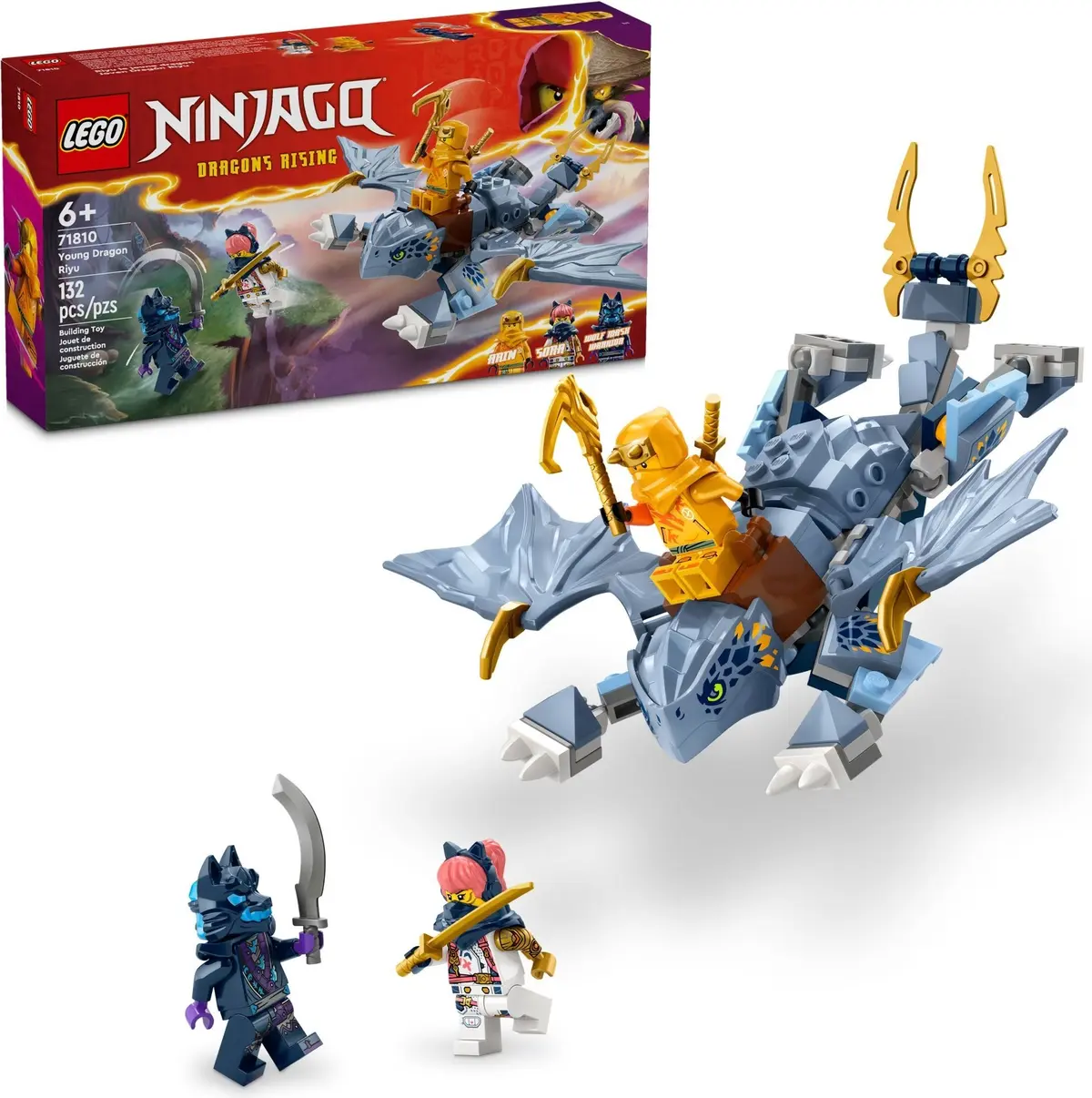 LEGO Ninjago 71810 Young Dragon Riyu set, image 2