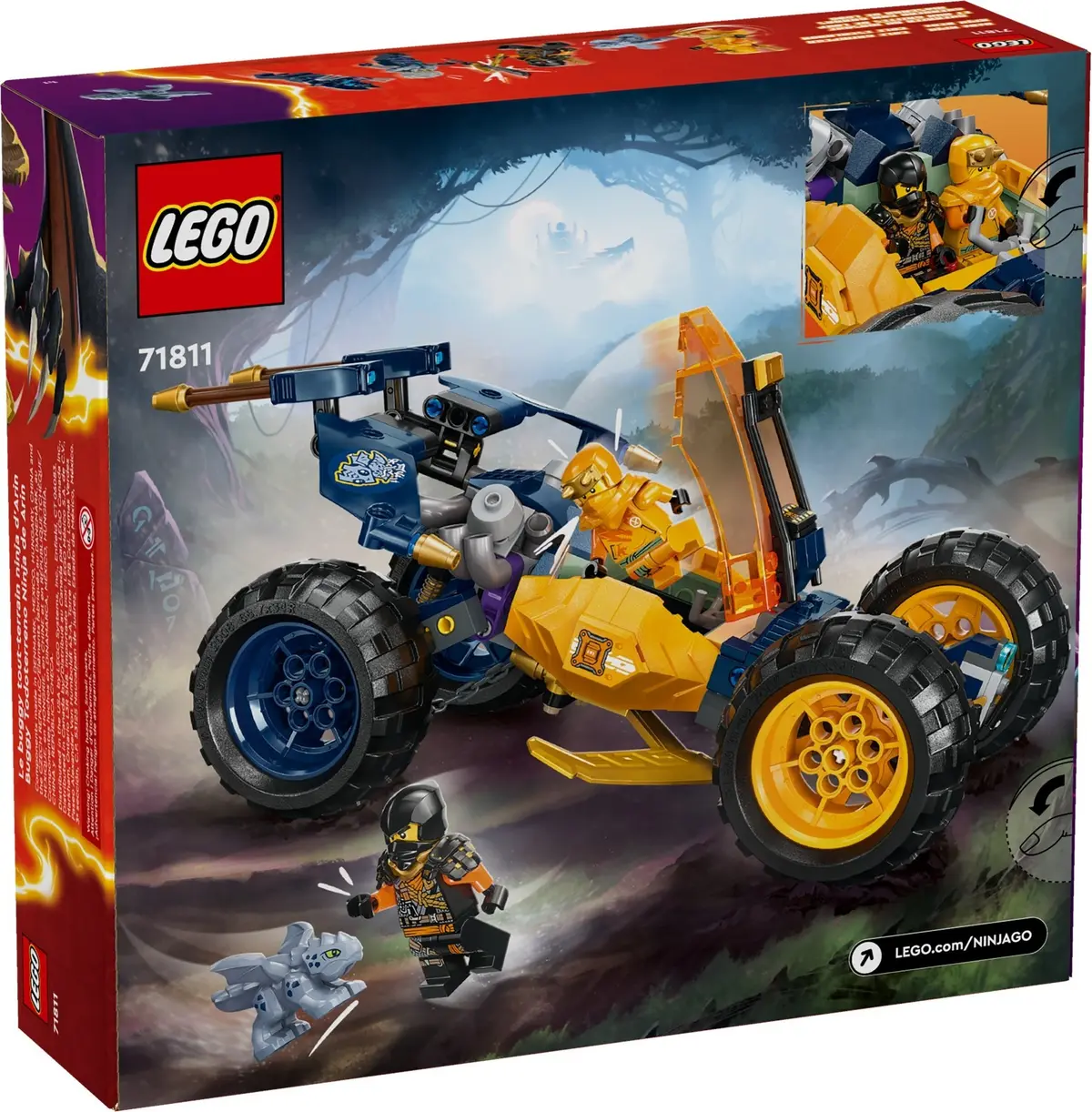 LEGO Ninjago 71811 Arin's Ninja Off-Road Buggy Car set, image 3