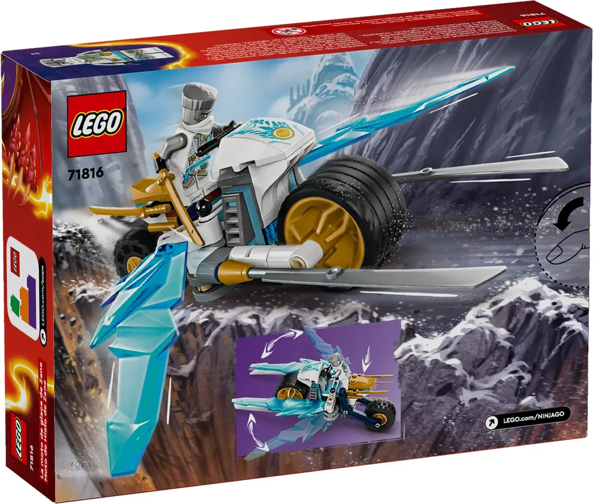 LEGO Ninjago 71816 Zane's Ice Motorcycle set, image 4