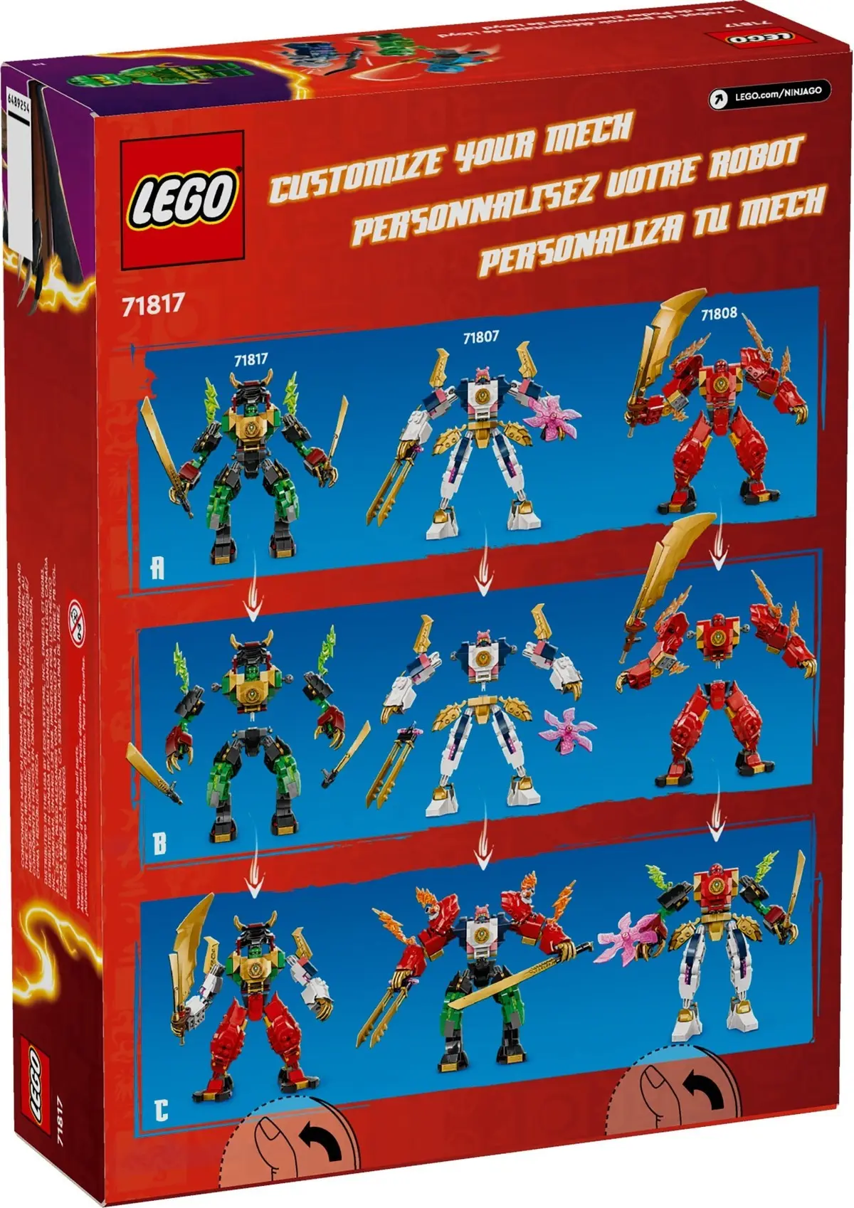 LEGO Ninjago 71817 Lloyd's Elemental Power Mech set, image 3
