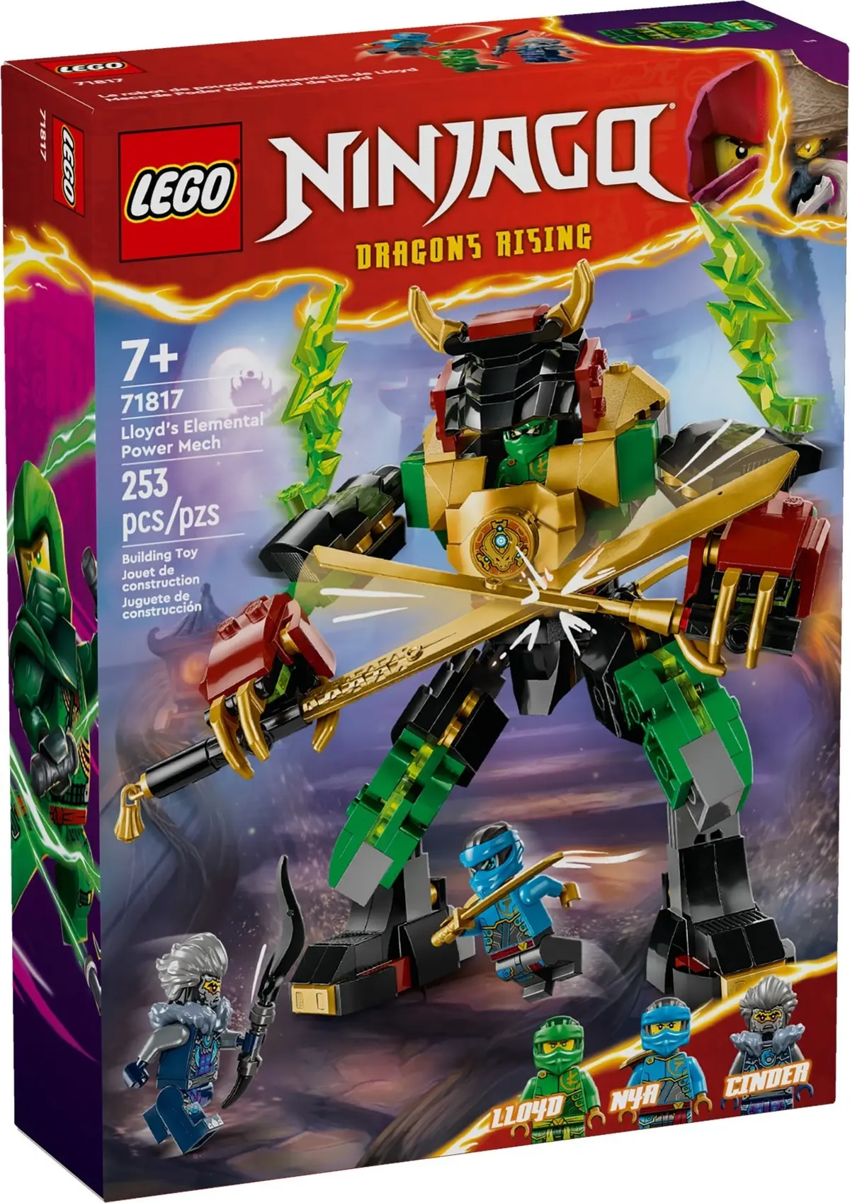 LEGO Ninjago 71817 Lloyd's Elemental Power Mech set, image 2