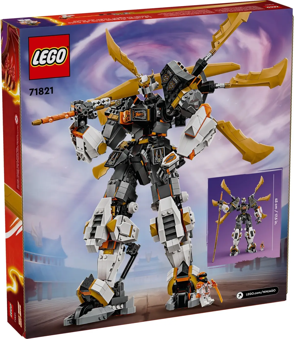 LEGO Ninjago 71821 Cole's Titan Dragon Mech set, image 4