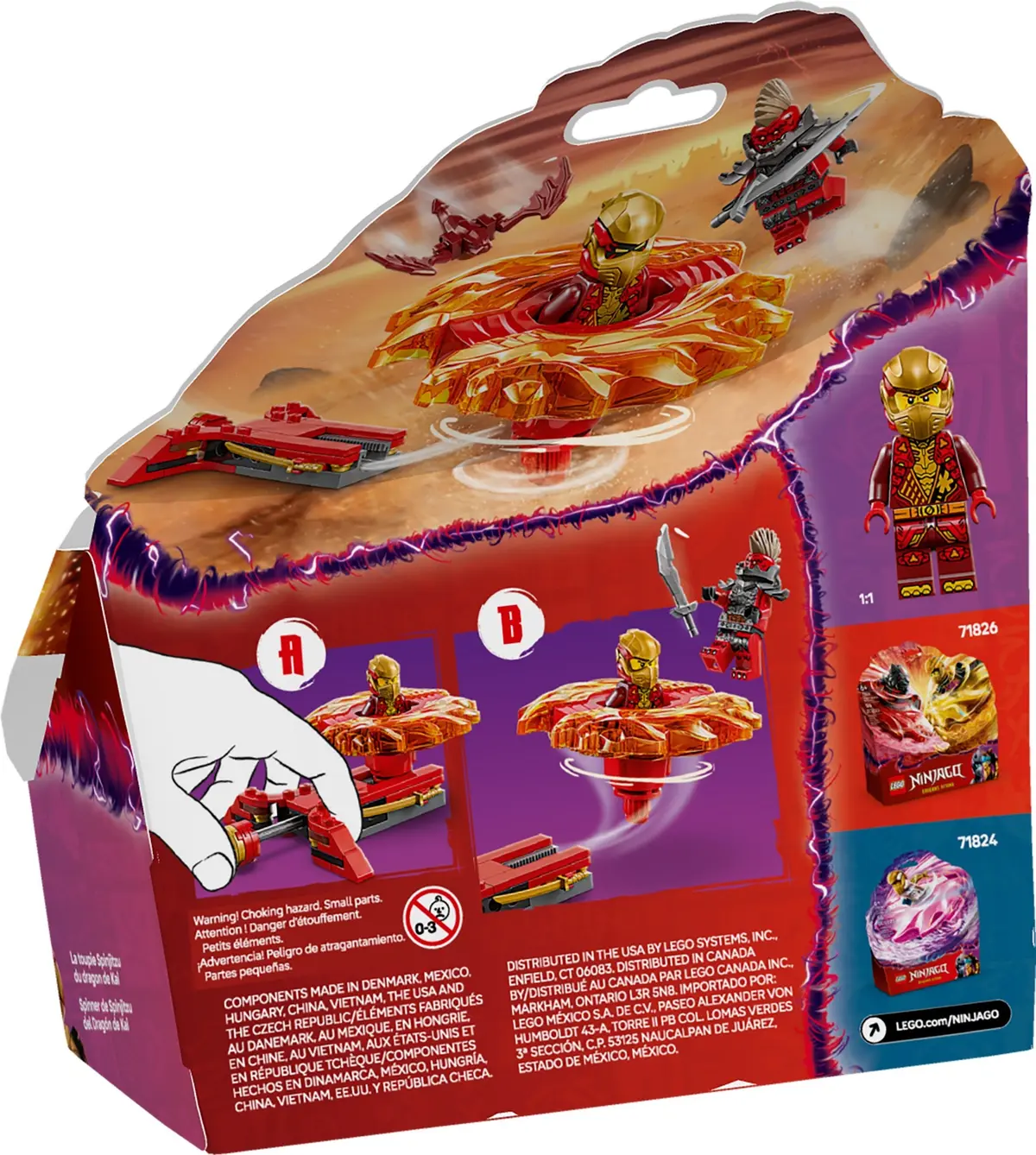 LEGO Ninjago 71823 Kai's Dragon Spinjitzu Spinner set, image 2
