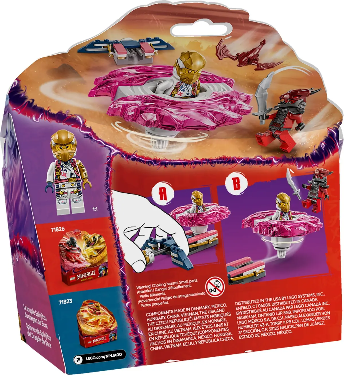 LEGO Ninjago 71824 Sora's Dragon Spinjitzu Spinner set, image 2