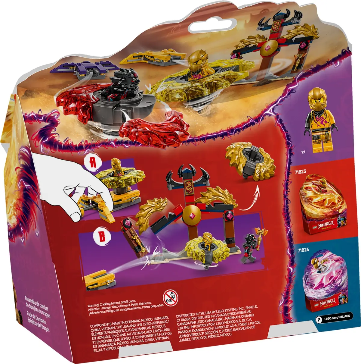 LEGO Ninjago 71826 Dragon Spinjitzu Battle Pack set, image 2