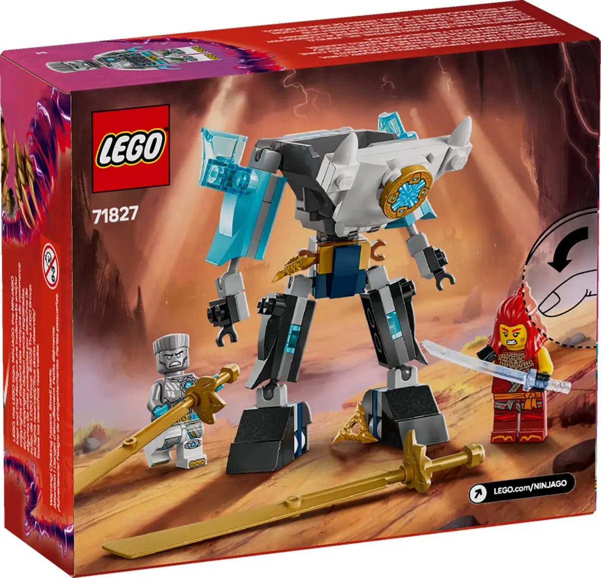 LEGO Ninjago 71827 Zane's Battle Suit Mech set, image 2