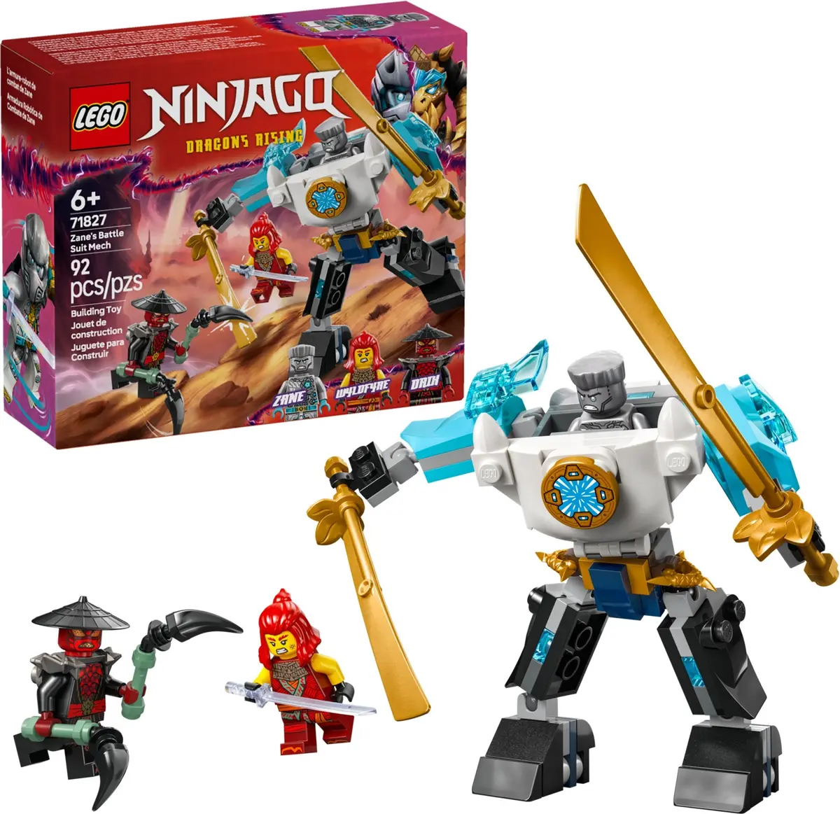 LEGO Ninjago 71827 Zane's Battle Suit Mech set, image 3