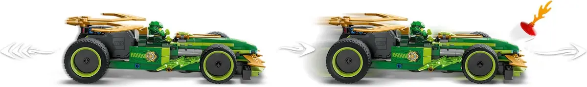LEGO Ninjago 71828 Lloyd's Pull-Back Race Car set, image 8
