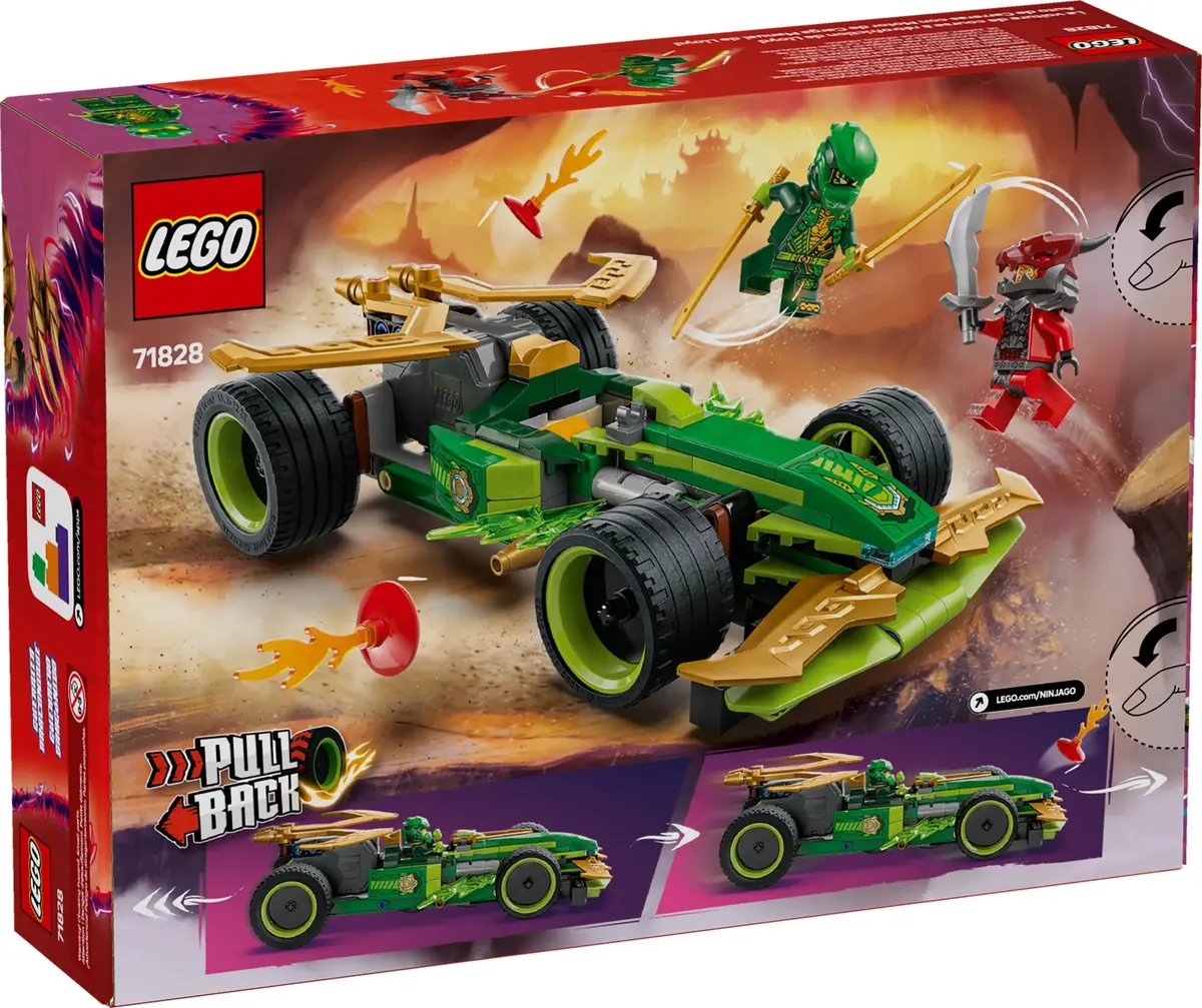 LEGO Ninjago 71828 Lloyd's Pull-Back Race Car set, image 2
