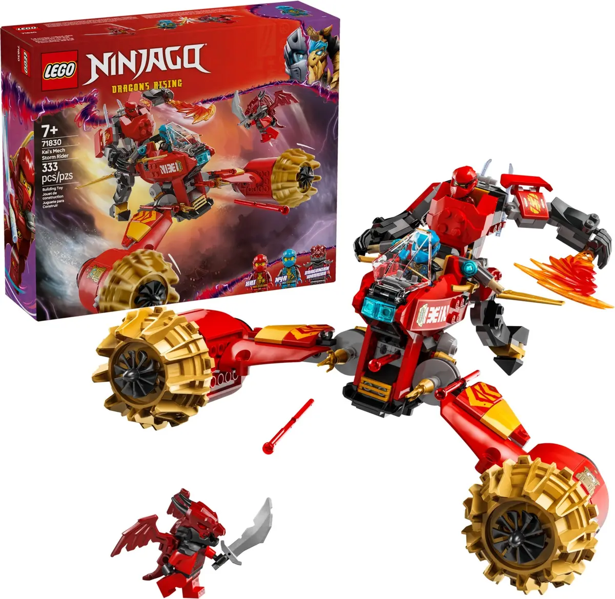 LEGO Ninjago 71830 Kai's Mech Storm Rider set, image 3