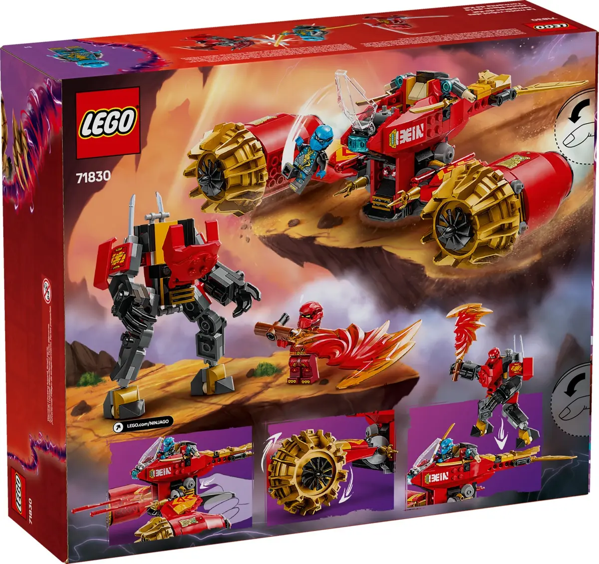 LEGO Ninjago 71830 Kai's Mech Storm Rider set, image 2