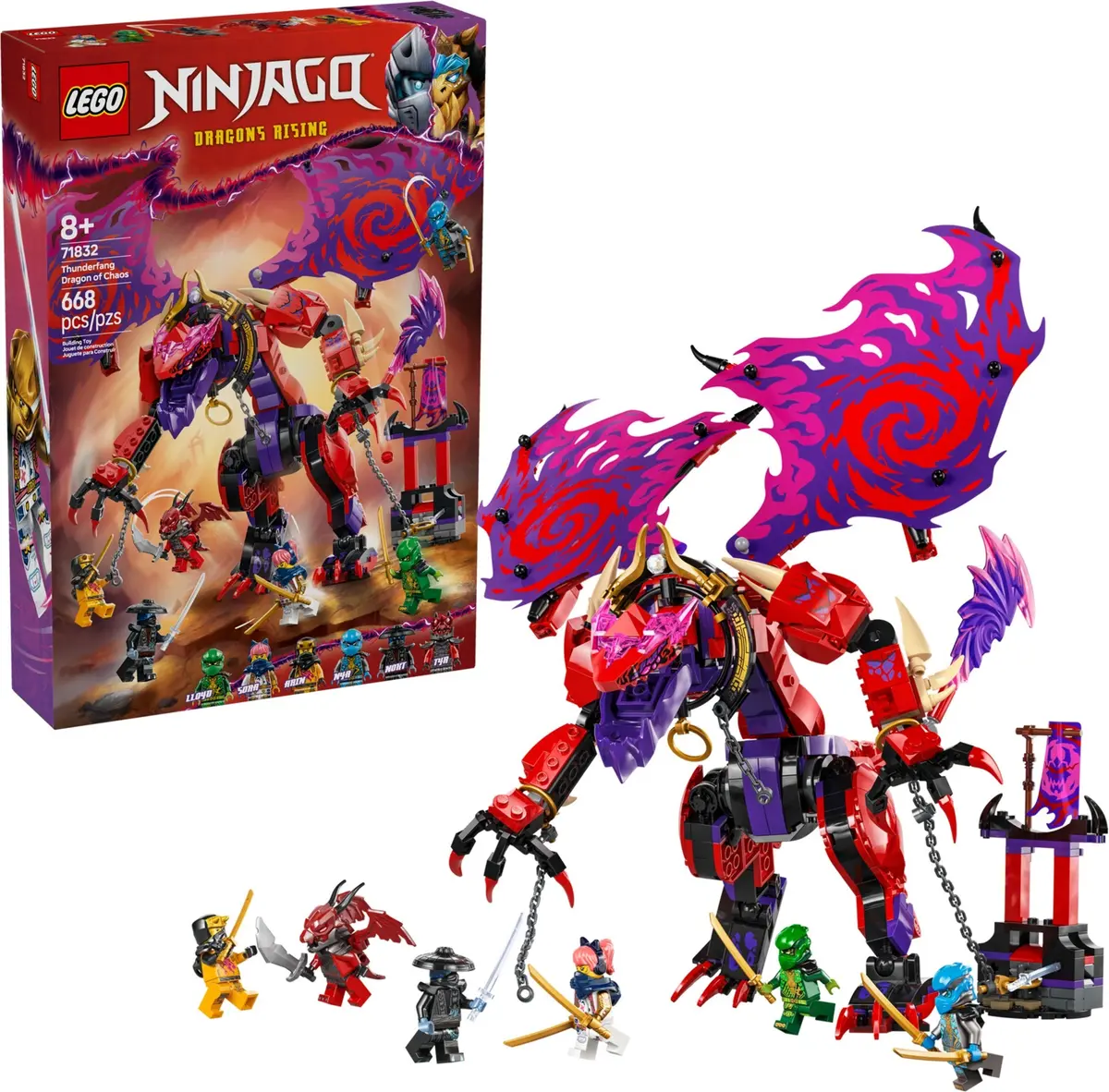 LEGO Ninjago 71832 Thunderfang Dragon of Chaos set, image 3