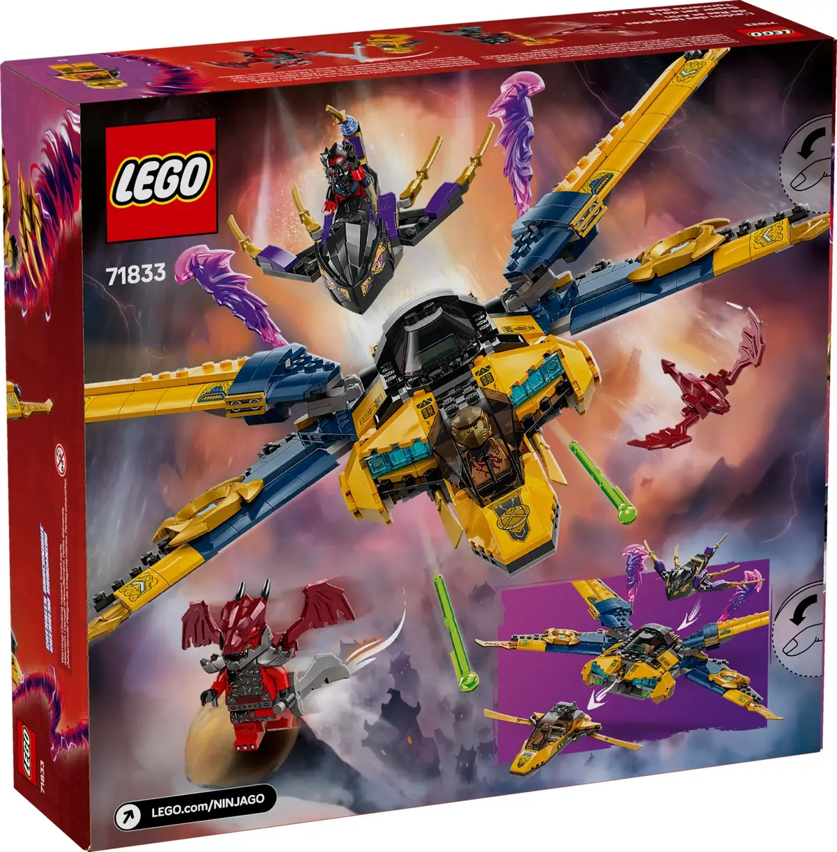 LEGO Ninjago 71833 Ras and Arin's Super Storm Jet set, image 2