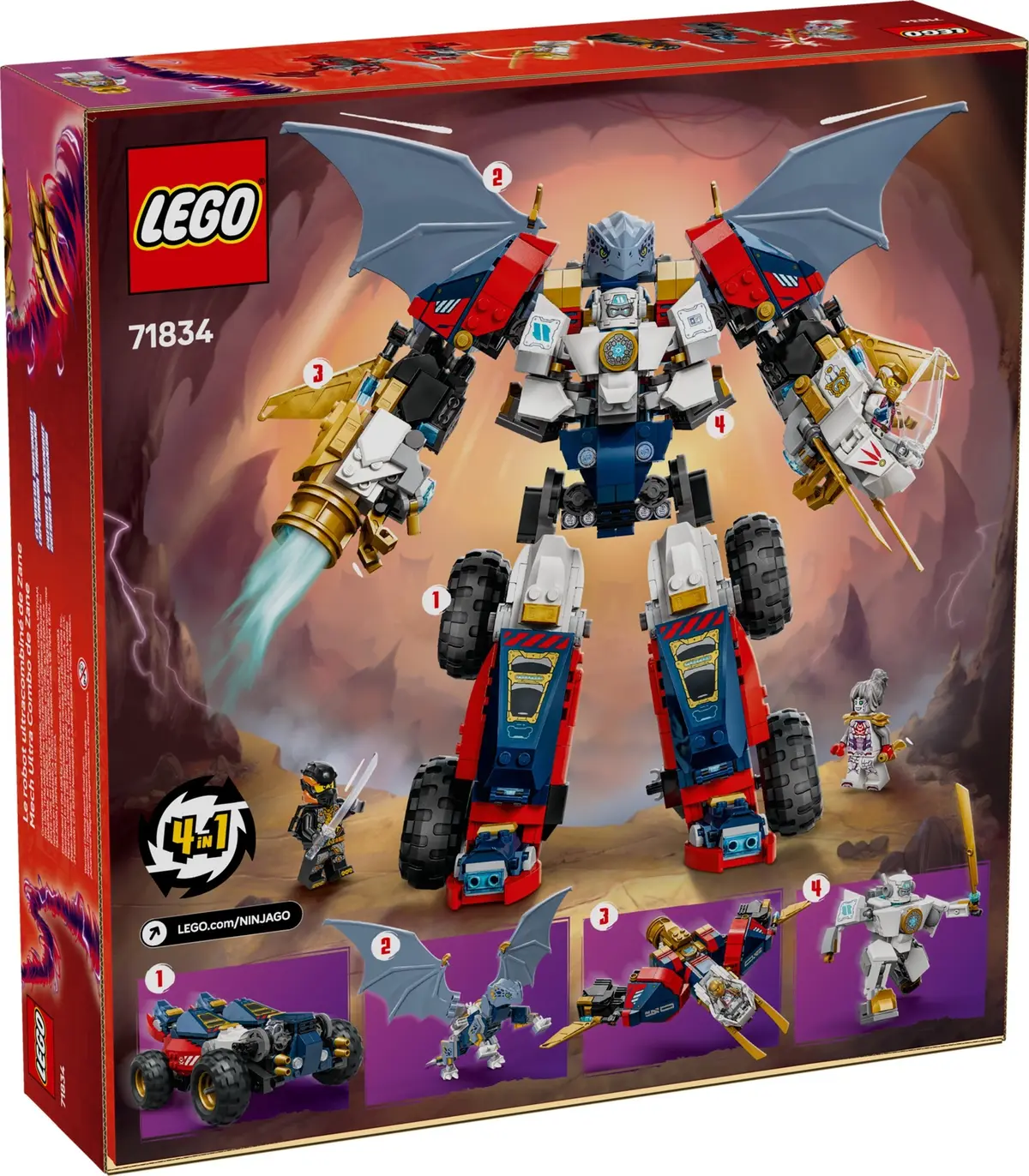 LEGO Ninjago 71834 Zane's Ultra Combiner Mech set, image 2