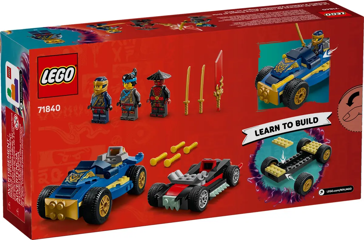 LEGO Ninjago 71840 Rogue vs. Drix Race Car Duel set, image 2