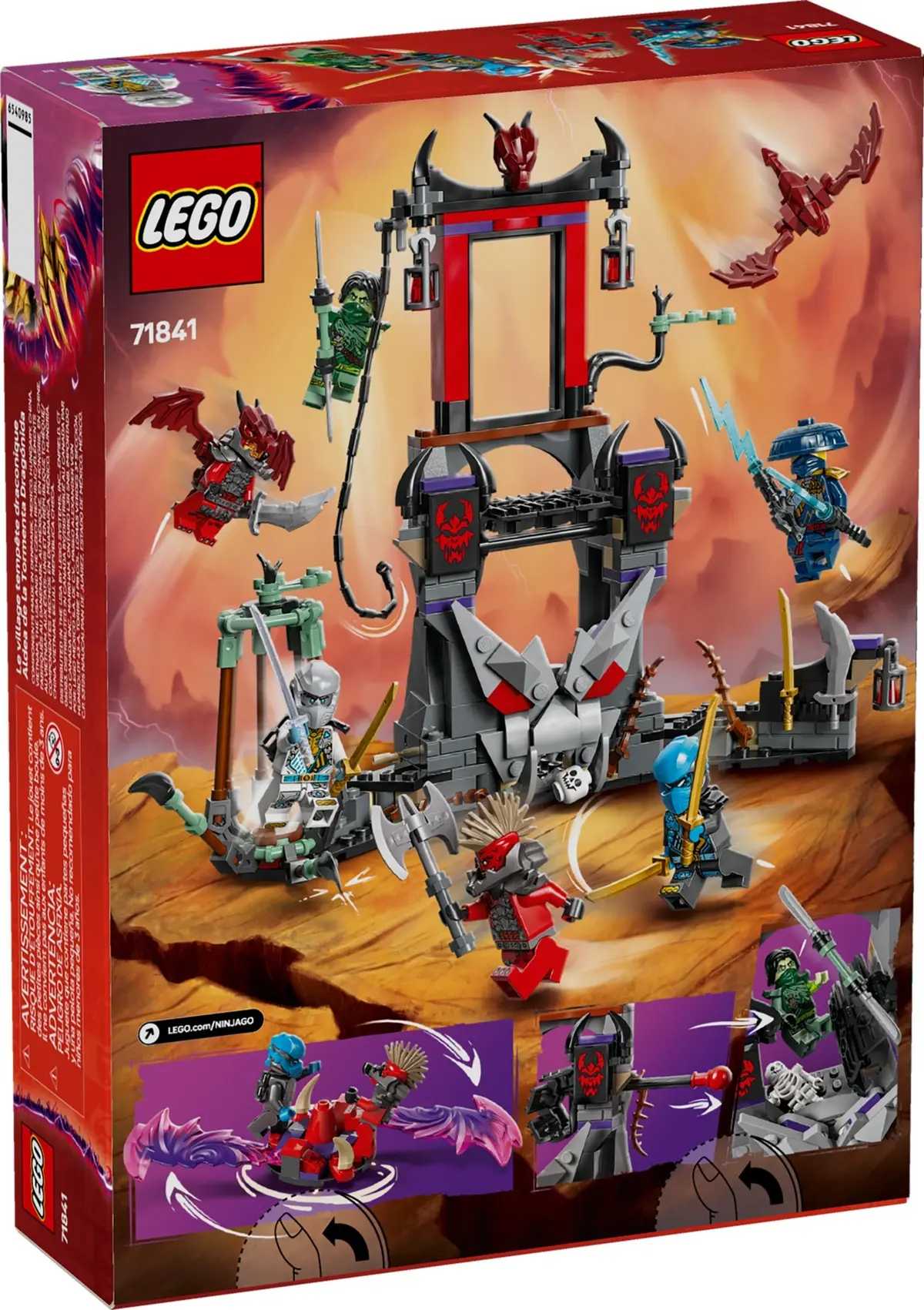 LEGO Ninjago 71841 Dragonian Storm Village set, image 2