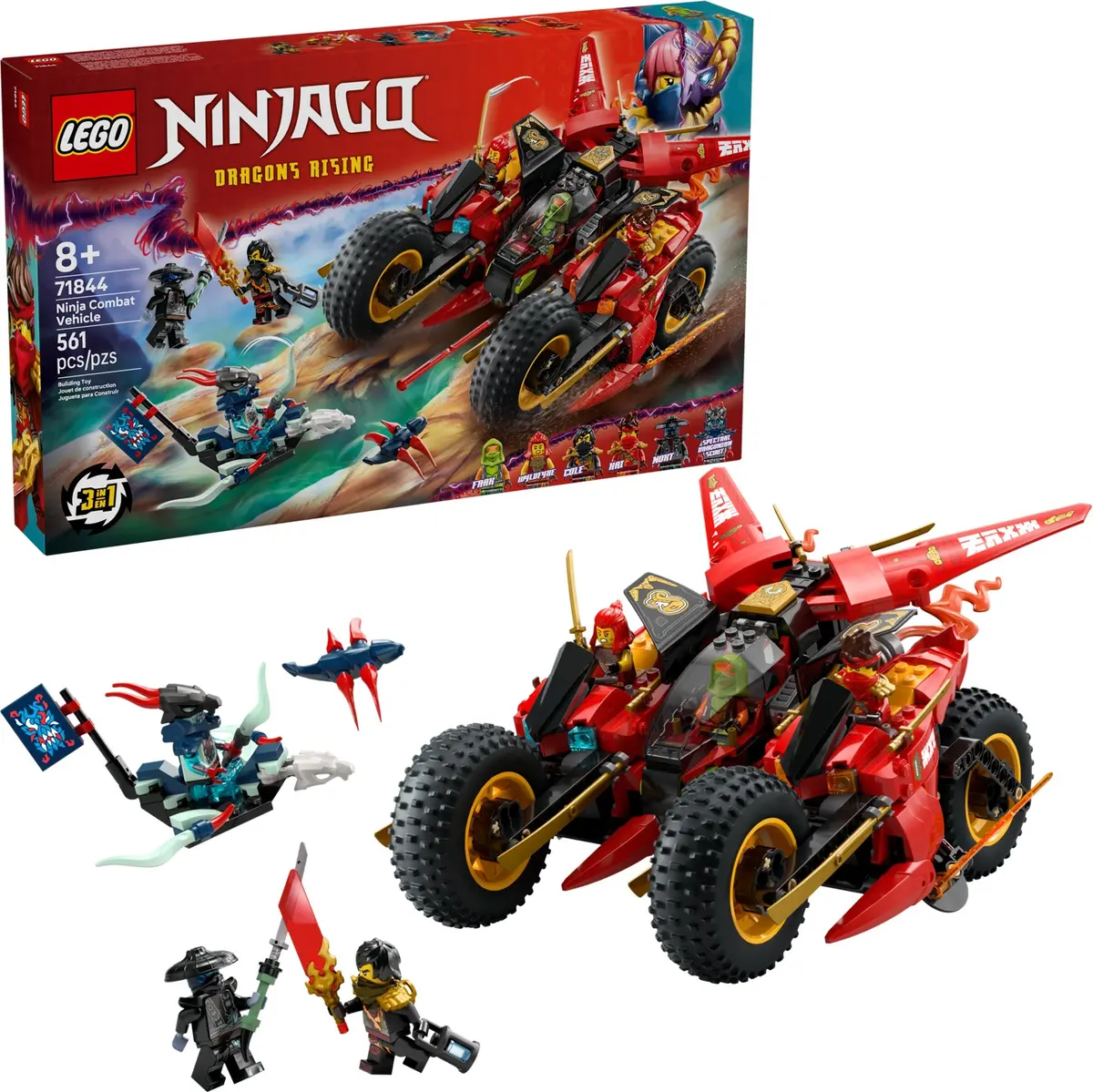 LEGO Ninjago 71844 Ninja Combat Vehicle set, image 3