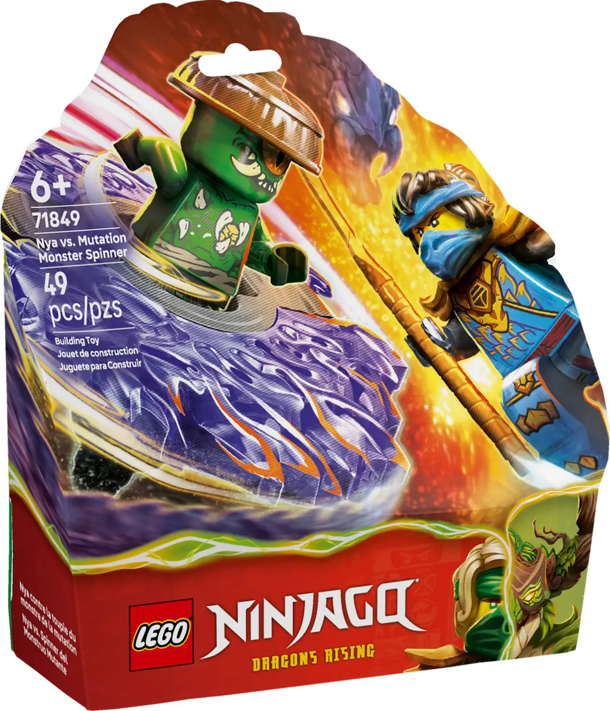 LEGO Ninjago 71849 Nya vs. Mutation Monster Spinner set, image 2