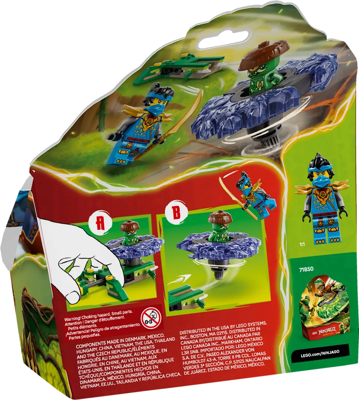 LEGO Ninjago 71849 Nya vs. Mutation Monster Spinner set, image 3