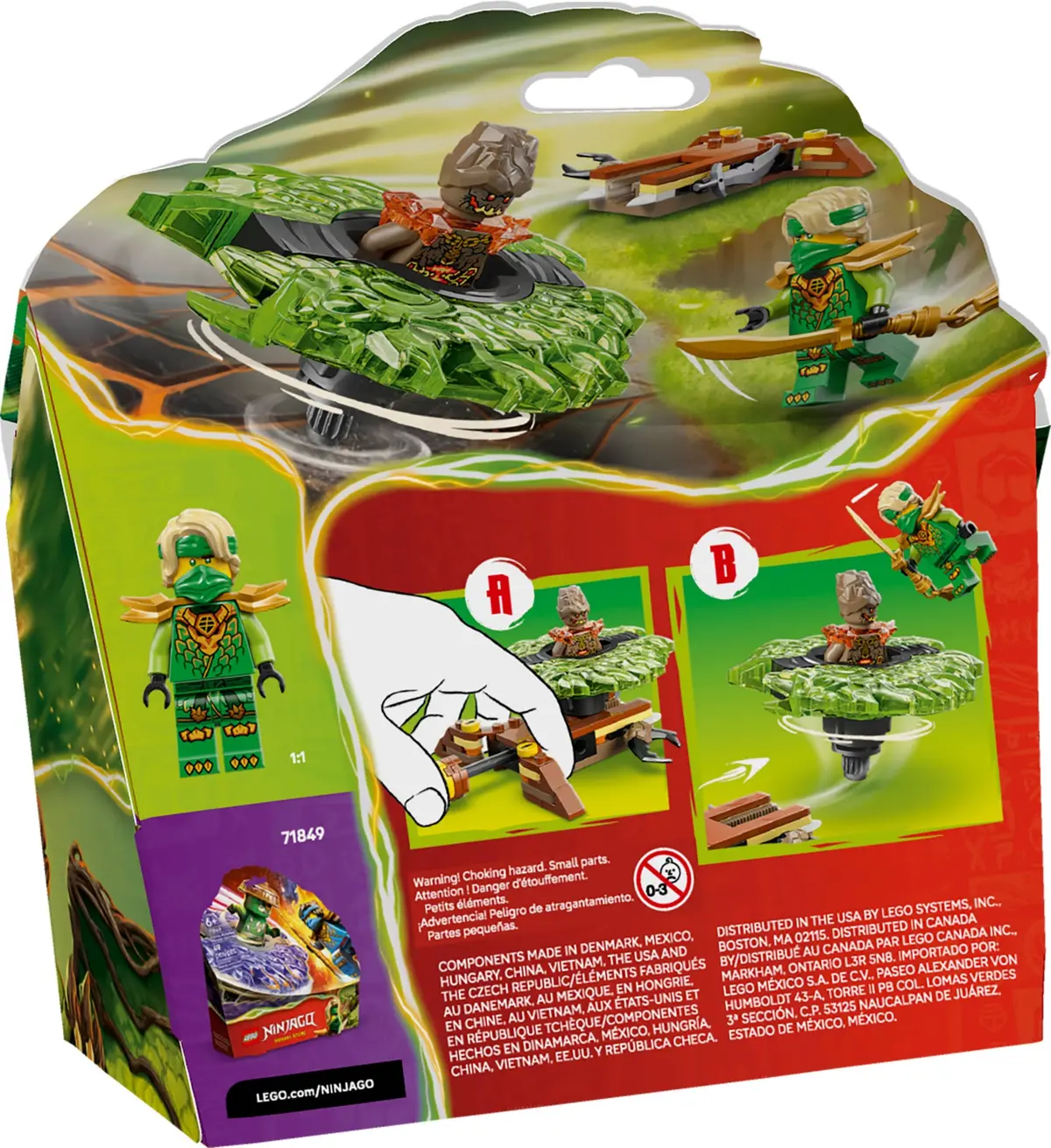 LEGO Ninjago 71850 Lloyd vs. Earth Monster Spinner set, image 3
