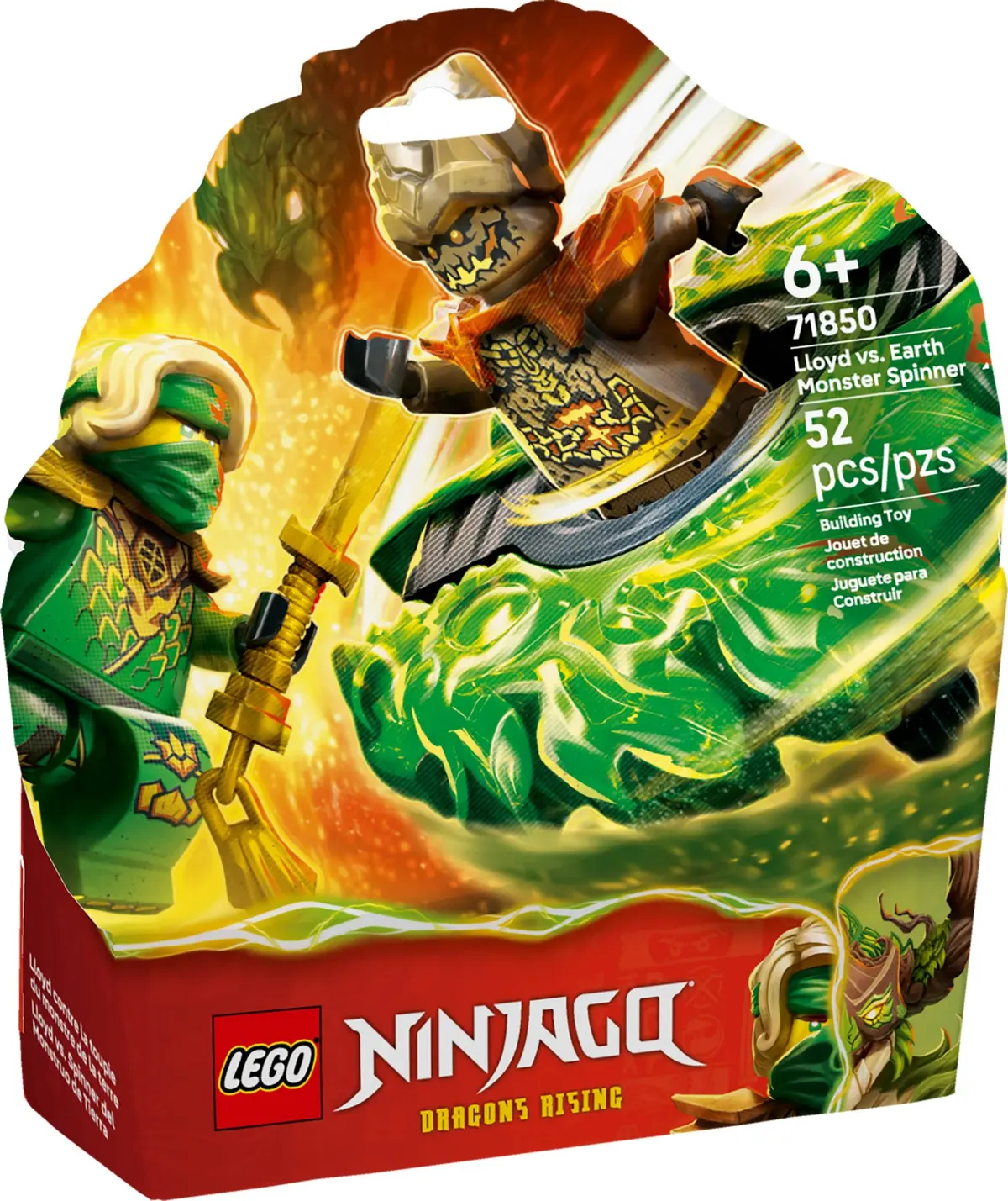 LEGO Ninjago 71850 Lloyd vs. Earth Monster Spinner set, image 2