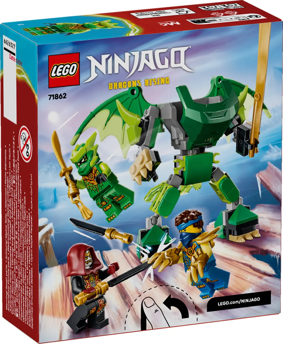 LEGO Ninjago 71862 Lloyd's Dragon Mech Battle Pack set, image 2