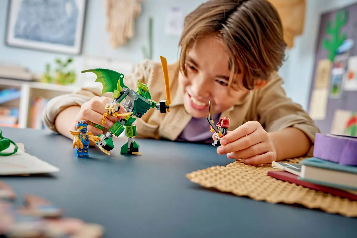 LEGO Ninjago 71862 Lloyd's Dragon Mech Battle Pack set, image 5